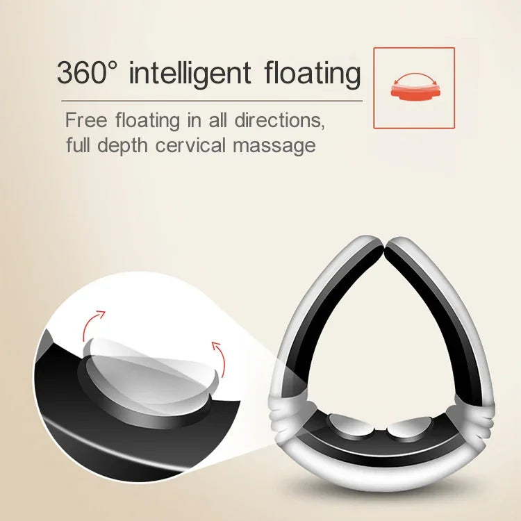 Masseur corporel électrique à impulsions électriques pour le dos, le cou et les épaules, avec chargement USB et batterie de 1300 mAh
