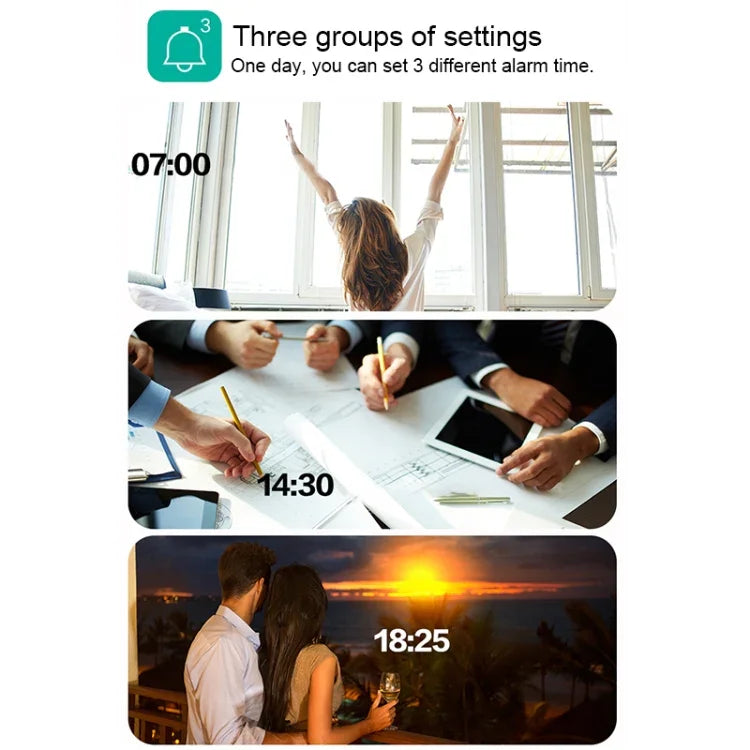 Réveil numérique moderne 3D LED à contrôle sonore coloré avec réglage de la luminosité, horloge murale électronique lumineuse suspendue avec télécommande, 9001 Noir, 9001 Blanc