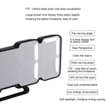 Réveil numérique moderne 3D LED à contrôle sonore coloré avec réglage de la luminosité, horloge murale électronique lumineuse suspendue avec télécommande, 9001 Noir, 9001 Blanc
