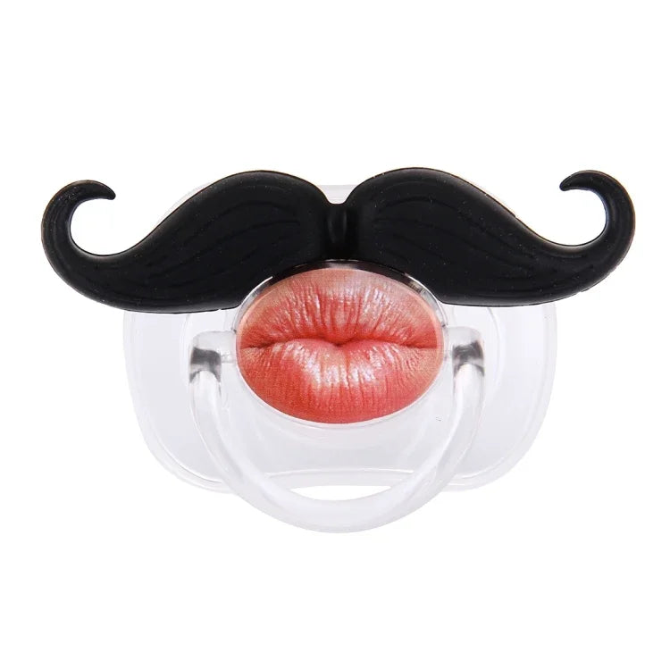Sucette Bébé Détente Moustache Drôle, 2 Sucettes
