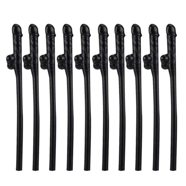 10 Pailles Dicky, Longueur : environ 19cm, Paille Dicky (Noir)