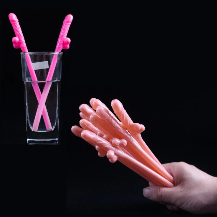 10 Pailles Dicky, Longueur : environ 19cm, Paille Dicky (Noir)