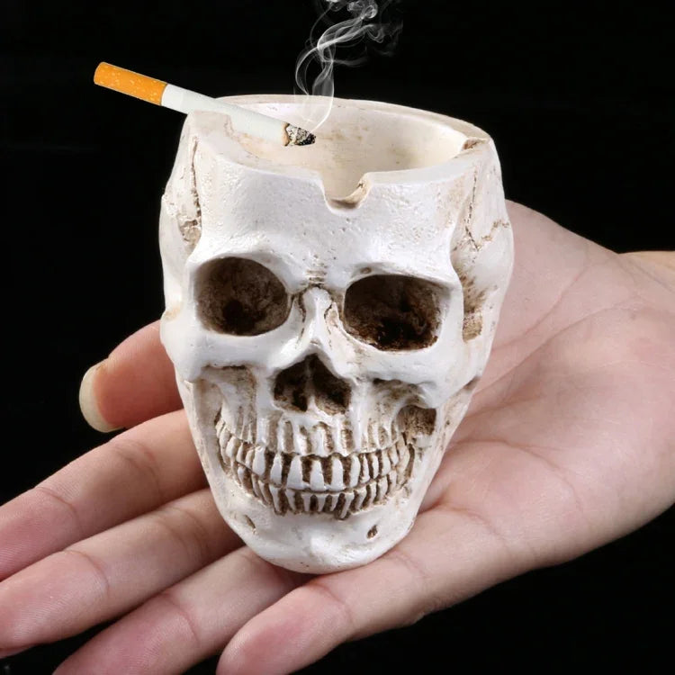 Cendrier crâne en résine ustensiles d'Halloween Décoration d'intérieur originale
