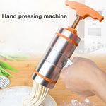 3 moules Ménage Manuellement Petite Machine à Pâtes Manuelle en Acier Inoxydable, 3 moules