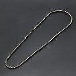 Collier Homme Hip Hop Punk Chaîne en Alliage Incrustée de Cristaux Rang Unique, Taille : 24 pouces, Taille : 24 pouces
