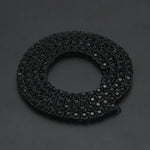 Collier chaîne en alliage incrusté de cristaux, style hip-hop punk, pour homme, taille : 30 pouces