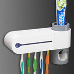 Distributeur automatique de dentifrice Stérilisateur UV ultraviolet pour brosse à dents Support de rangement