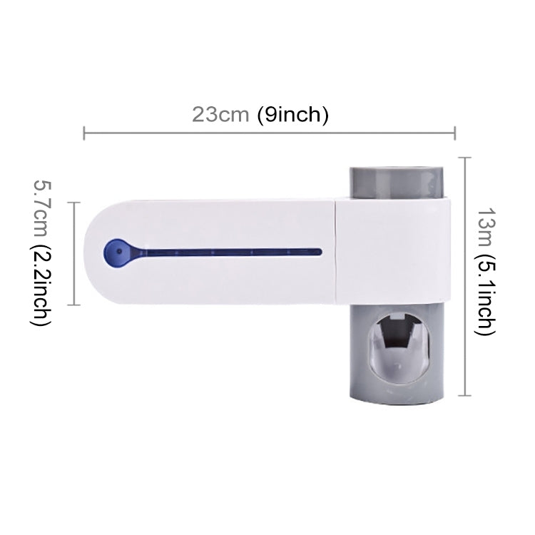 Distributeur automatique de dentifrice Stérilisateur UV ultraviolet pour brosse à dents Support de rangement