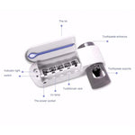 Distributeur automatique de dentifrice Stérilisateur UV ultraviolet pour brosse à dents Support de rangement
