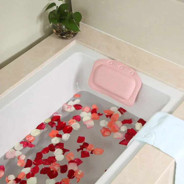 Accessoires de salle de bain Coussin de baignoire Appui-tête de baignoire Ventouse Coussin de bain étanche, Livraison couleur aléatoire, Taille : 31*21cm, Coussin de baignoire