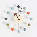 Horloge murale créative minimaliste avec boules circulaires, décoration murale bonbons, Horloge grande roue