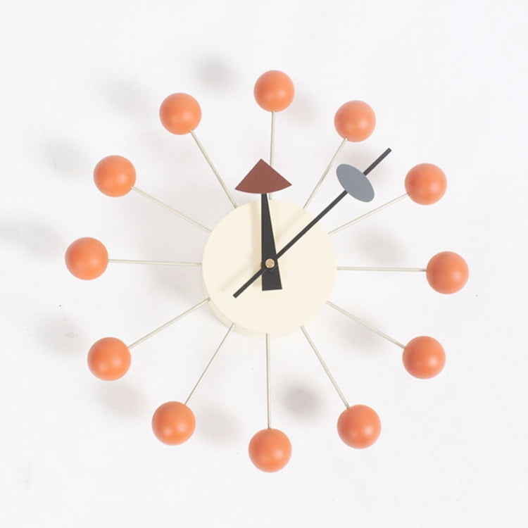 Horloge murale créative minimaliste avec boules circulaires, décoration murale bonbons, Horloge grande roue
