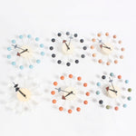 Horloge murale créative minimaliste avec boules circulaires, décoration murale bonbons, Horloge grande roue