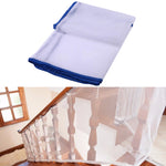 Filet de Sécurité Épais 3m en Corde Tressée pour Balcon et Escalier, Sécurité Enfant