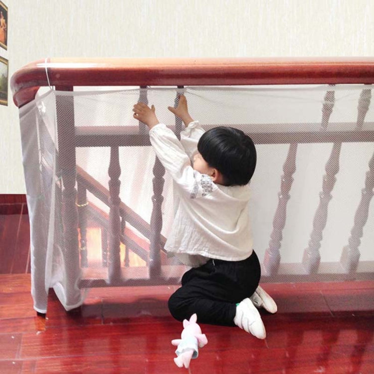 Filet de Sécurité Épais 3m en Corde Tressée pour Balcon et Escalier, Sécurité Enfant