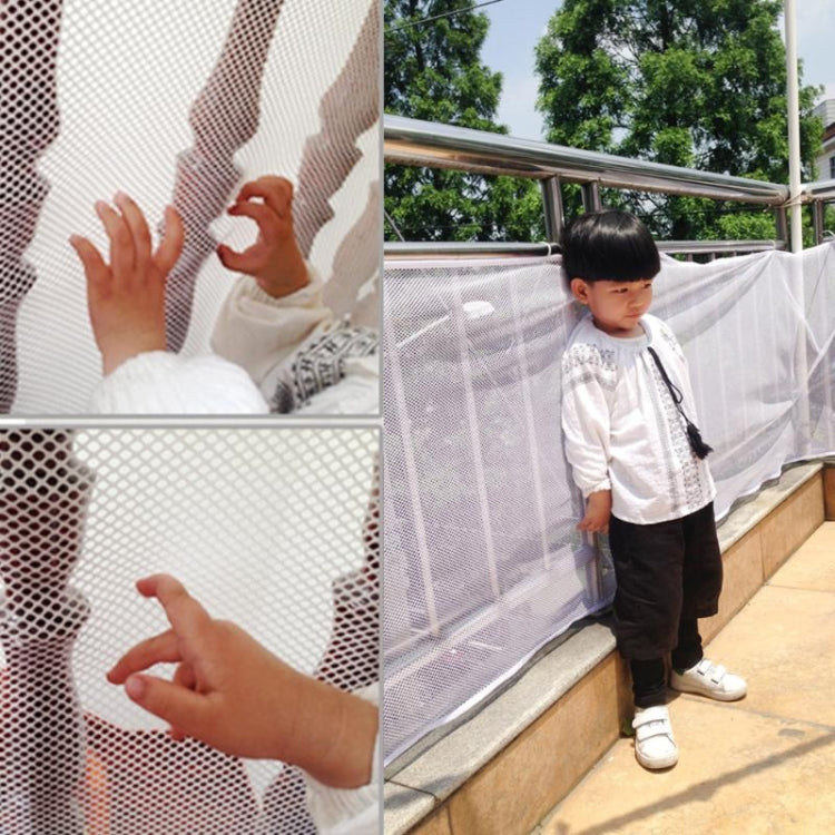 Filet de Sécurité Épais 3m en Corde Tressée pour Balcon et Escalier, Sécurité Enfant