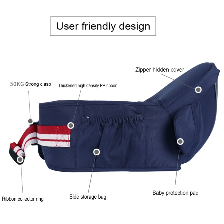 Porte-bébé ergonomique avec siège de hanche et bande réfléchissante pour bébés de 0 à 3 ans