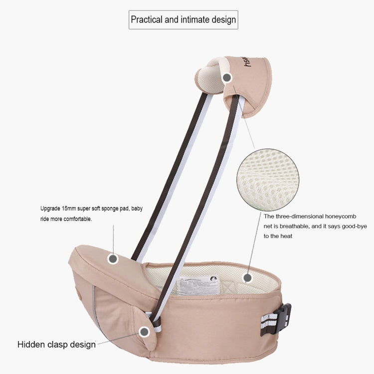 Porte-bébé ergonomique avec siège de hanche et bande réfléchissante pour bébés de 0 à 3 ans