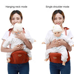 Porte-bébé ergonomique avec siège de hanche et bande réfléchissante pour bébés de 0 à 3 ans
