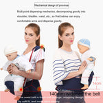 Porte-bébé ergonomique avec siège de hanche et bande réfléchissante pour bébés de 0 à 3 ans