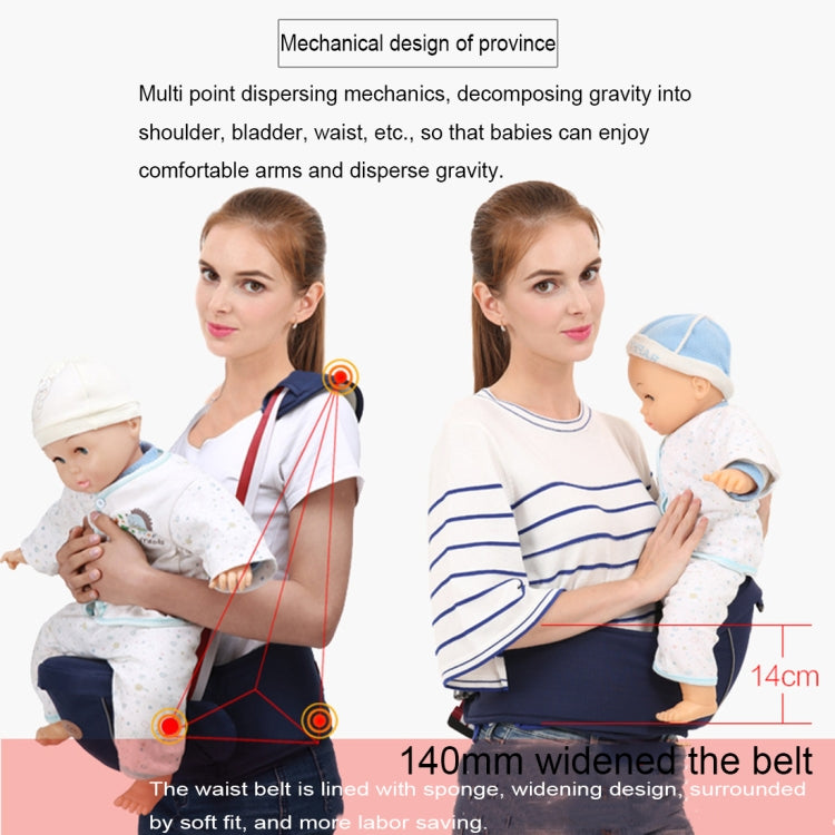 Porte-bébé ergonomique avec siège de hanche et bande réfléchissante pour bébés de 0 à 3 ans