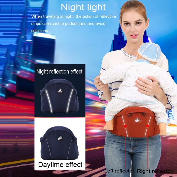 Porte-bébé ergonomique avec siège de hanche et bande réfléchissante pour bébés de 0 à 3 ans