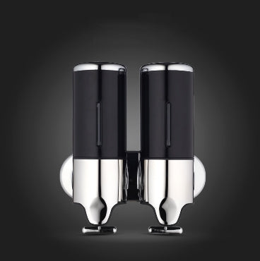 Distributeur manuel double pour hôtel, monté au mur, bouteille de liquide de lavage shampooing savon, capacité : 1000ml, 1000ml/argent, 1000ml/noir, 1000ml/or, 1000ml/transparent, 1000ml/blanc, 1000ml/rouge foncé