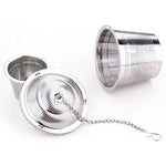 Filtre à thé en maille en acier inoxydable verrouillable pour épices, infuseur à boule de thé, grande taille : 8 x 8 cm, grande taille : 8 x 8 cm