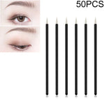 50 pinceaux eyeliner cosmétiques pour les yeux, outils de maquillage