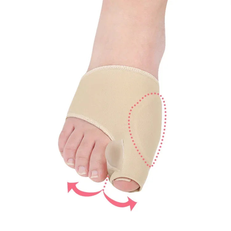 1 paire de manchons correcteurs d'hallux valgus en SEBS, pour le soin des pieds, anneau spécial pour gros orteil, attelle orthopédique pour soulager les hommes/femmes, taille : S