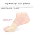 1 paire de manchons correcteurs d'hallux valgus en SEBS, pour le soin des pieds, anneau spécial pour l'os du gros orteil, attelle orthopédique pour le pouce du pied, soulagement pour hommes/femmes, taille : L, taille : L