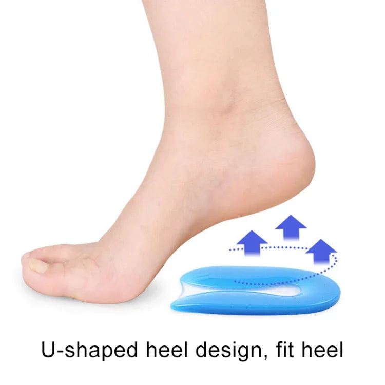 Talonnette en U, Douce et Confortable, Absorption des Chocs, Semelle Intérieure en Silicone, Taille : L(40-45), Taille : L(40-45)