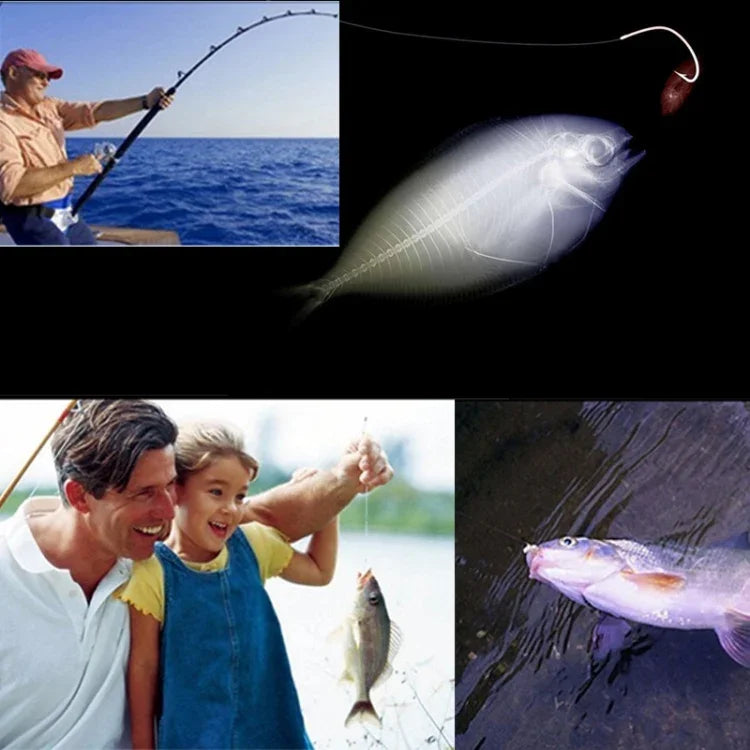 HENGJIA Leurre de pêche artificiel en forme de pieuvre, appât de pêche bionique avec hameçons, longueur : 14 cm, couleur aléatoire