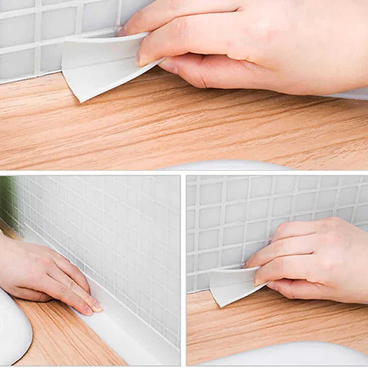 Ruban étanche et anti-moisissure en PVC pour cuisine et salle de bain, taille : 38 mm x 3,2 m
