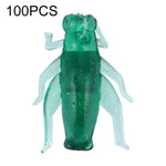 100 leurres de pêche en forme de grillon, appâts de pêche artificiels, longueur : 2 cm, forme de grillon