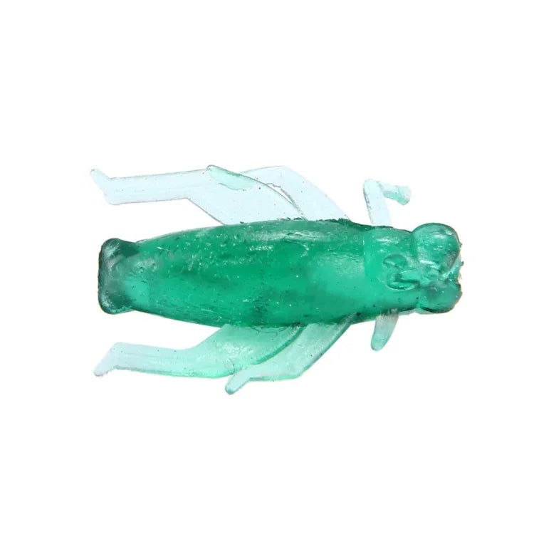 100 leurres de pêche en forme de grillon, appâts de pêche artificiels, longueur : 2 cm, forme de grillon