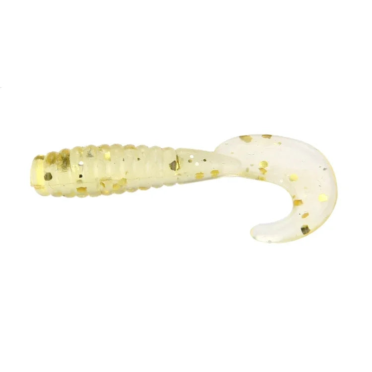 100 leurres de pêche artificiels en forme de têtards à longue queue à paillettes, longueur : 3,5 cm, forme de têtards à longue queue à paillettes