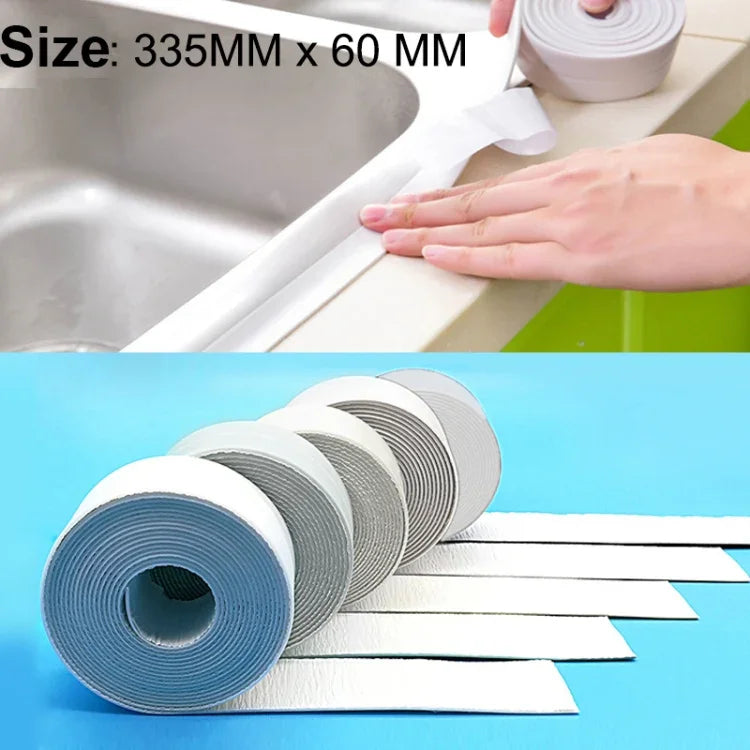 Ruban étanche et anti-moisissure en PE pour cuisine et salle de bain, taille : 60mm x 3,35m, ruban anti-moisissure
