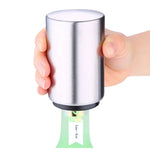 Ouvre-bouteille de bière magnétique automatique en acier inoxydable, ouvre-bouteille à pression pour cuisine, Taille : 8,5 x 5,2cm, Ouvre-bouteille magnétique