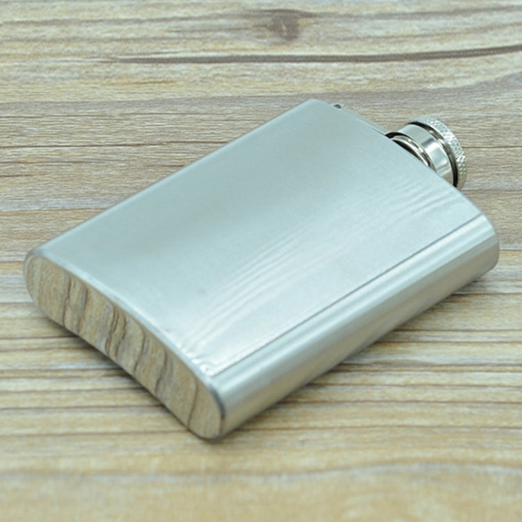 Flacon de poche 100 ml (3,5 oz) - Sports de plein air - Fiole à alcool plate - Camping - Ultraléger - Portable - Résistant à l'usure - Pot à vin (argent), 100 ml (3,5 oz)