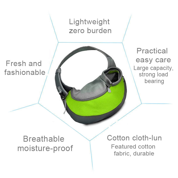 Sac de transport réversible mains libres pour chien et chat, Taille : Petit, Taille : Petit