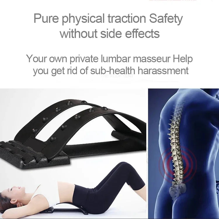 Thérapie magnétique 18 aimants civière dorsale stabilisatrice traction lombaire masseur de taille