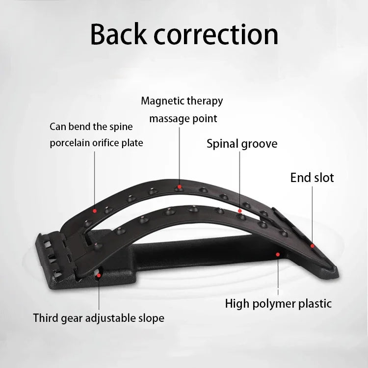 Thérapie magnétique 18 aimants civière dorsale stabilisatrice traction lombaire masseur de taille