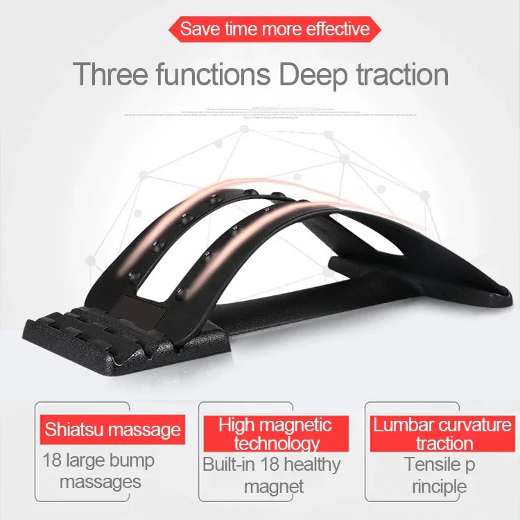 Thérapie magnétique 18 aimants civière dorsale stabilisatrice traction lombaire masseur de taille