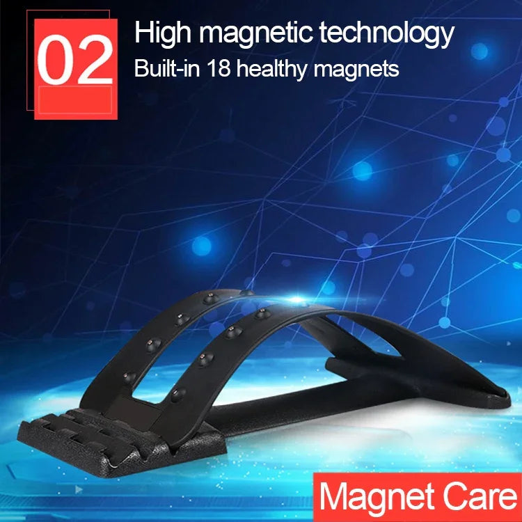 Thérapie magnétique 18 aimants civière dorsale stabilisatrice traction lombaire masseur de taille