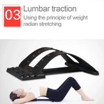 Thérapie magnétique 18 aimants civière dorsale stabilisatrice traction lombaire masseur de taille