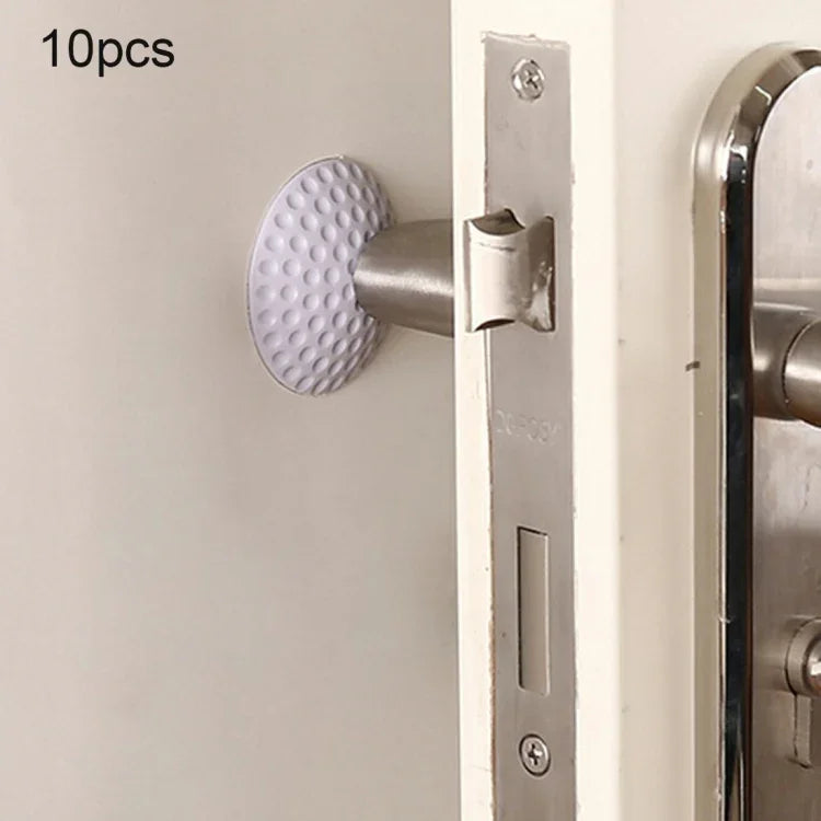 10 tampons en caoutchouc pour poignée de porte, coussin mural anti-bruit et anti-collision, livraison couleur aléatoire, Taille : 5 * 1cm, 1289991