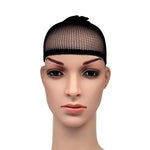 5 Pcs Chaussettes en Soie Élastique Filet à Cheveux Filet de Perruque Filet à Mailles, A, Couleur:Noir, A
