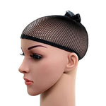 5 Pcs Chaussettes en Soie Élastique Filet à Cheveux Filet de Perruque Filet à Mailles, A, Couleur:Noir, A