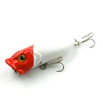 HENGJIA Leurre de pêche artificiel en plastique Popper Bionic avec hameçons, longueur : 6,5 cm, livraison couleur aléatoire, longueur : 6,5 cm